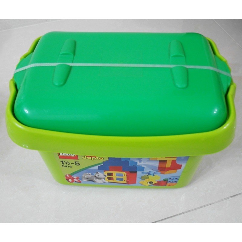 柚子樂高★ LEGO 絕版 全新品 得寶創意桶 5416 小貓咪 幼兒大顆粒 灰色 積木桶 幼兒玩具 送禮 交換禮物-細節圖2