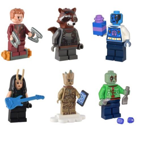柚子樂高★ LEGO 76231 醜毛衣 德克斯人偶 聖誕 漫威超級英雄 星爵 火箭浣熊 螳螂女 格魯特 星際異攻隊-細節圖2