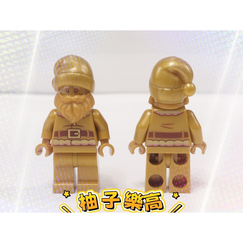 柚子樂高★LEGO 樂高 BAM 金色 聖誕老公公 2025 11月 聖誕節  聖誕老人 人偶  聖誕帽 全新-細節圖2