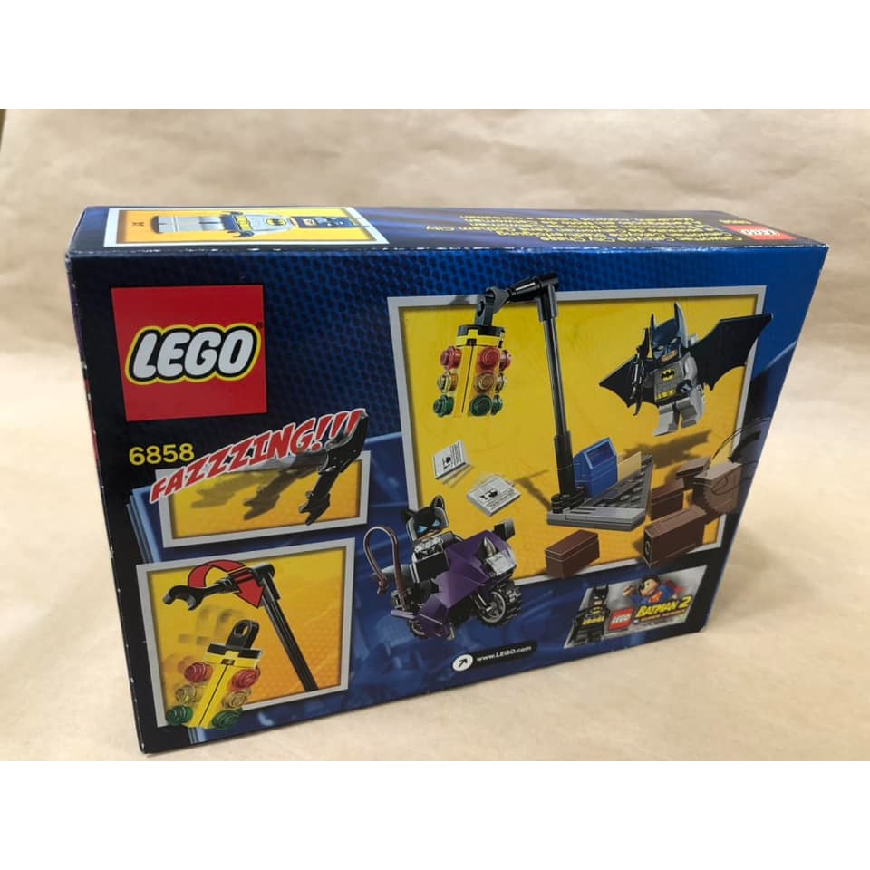 柚子樂高★ LEGO 樂高 6858 貓女摩托車 全新絕版品 蝙蝠俠 貓女 機車追逐 超級英雄系列-細節圖4