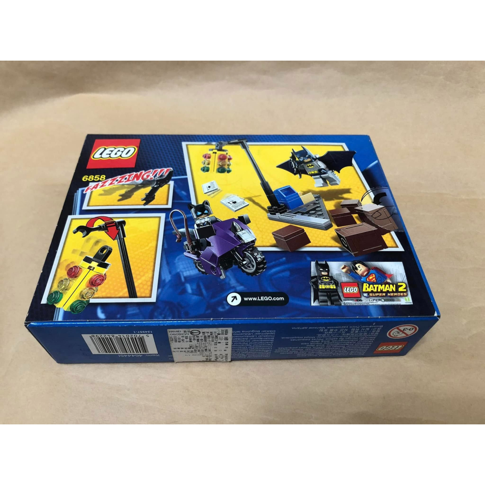 柚子樂高★ LEGO 樂高 6858 貓女摩托車 全新絕版品 蝙蝠俠 貓女 機車追逐 超級英雄系列-細節圖5
