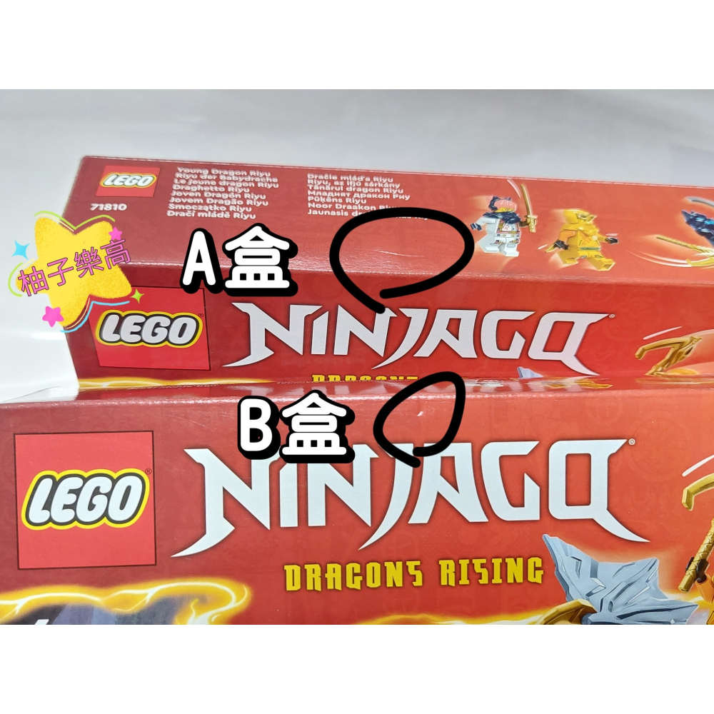 柚子樂高★ LEGO 樂高 71810 Ninjago 忍者 幼龍阿隆 旋風忍者 盒損-細節圖3