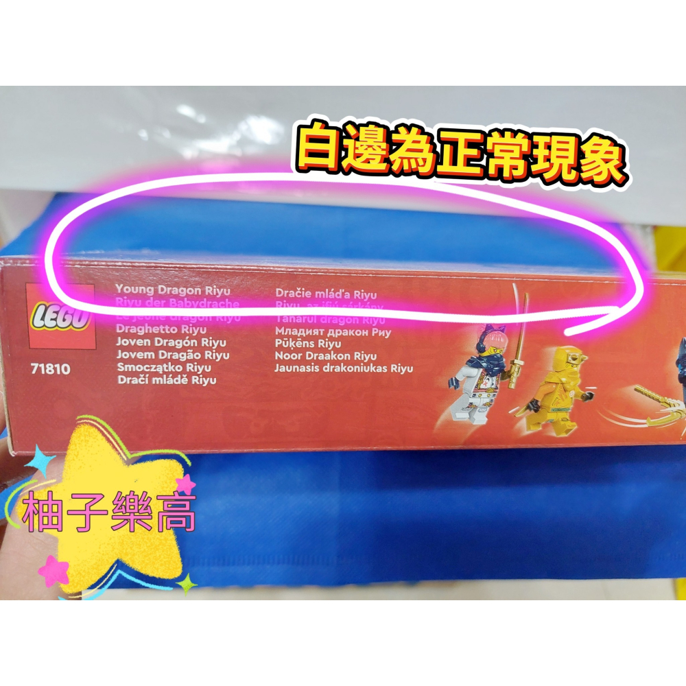 柚子樂高★ LEGO 樂高 71810 Ninjago 忍者 幼龍阿隆 旋風忍者 盒損-細節圖4