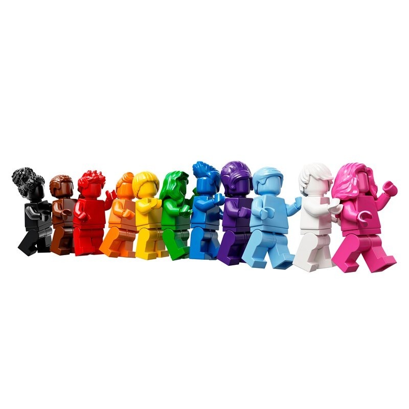 柚子樂高★ 40516 淺藍色 素色人偶拆賣 彩虹人 素面 紅 黑 橘 黃 綠 紫色 白 粉紅色  LEGO 太空人-細節圖2