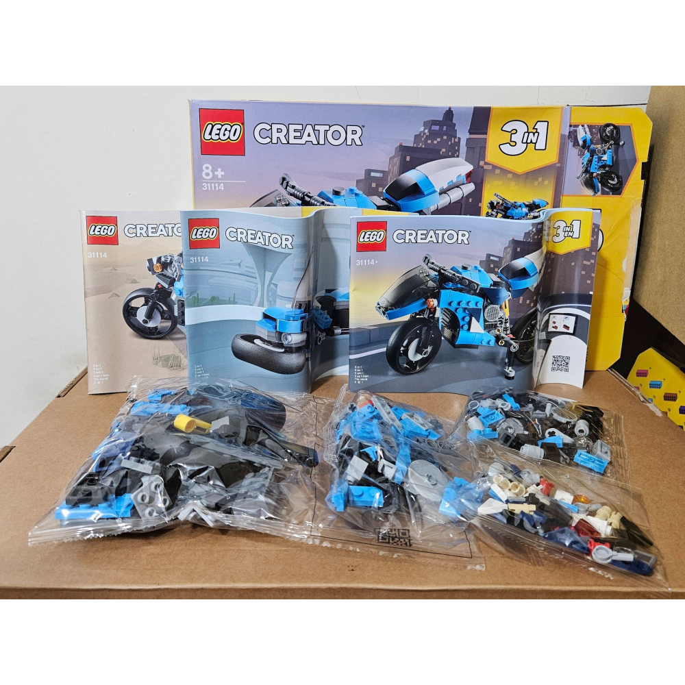 柚子樂高★ LEGO 樂高 31114 超級摩托車-賽車/街車/飛行器 三合一交通工具系列-細節圖4