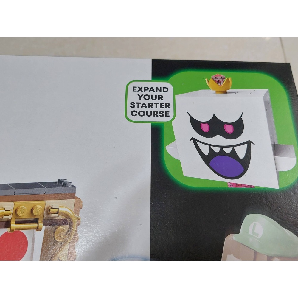 柚子樂高★ LEGO 樂高 71401 路易吉洋樓 鬧鬼捉迷藏 幽靈王 盒損 王特雷薩的秘密大冒險挑戰-細節圖4