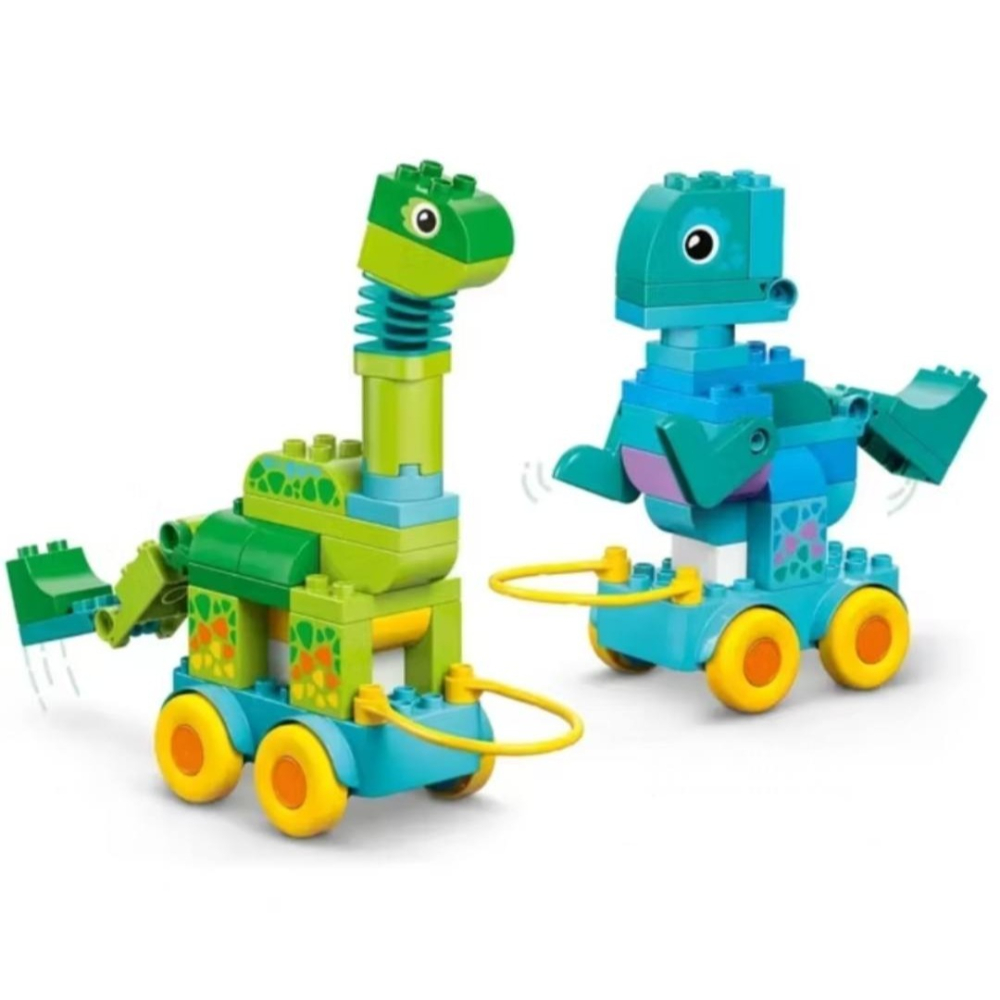 柚子樂高★ LEGO 樂高 10451 有輪恐龍 3合1 得寶 DUPLO系列 大顆積木-細節圖5