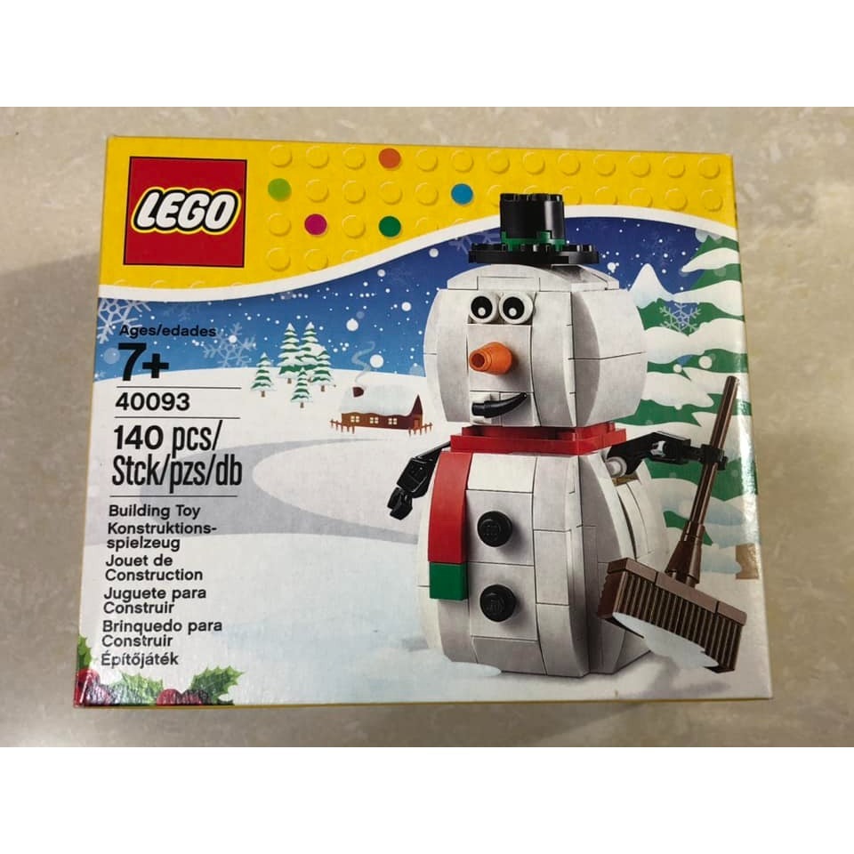 柚子樂高★ LEGO 樂高 40093 聖誕節 雪人 出清 特價  Snowman 節慶系列 聖誕節 小盒組-細節圖3