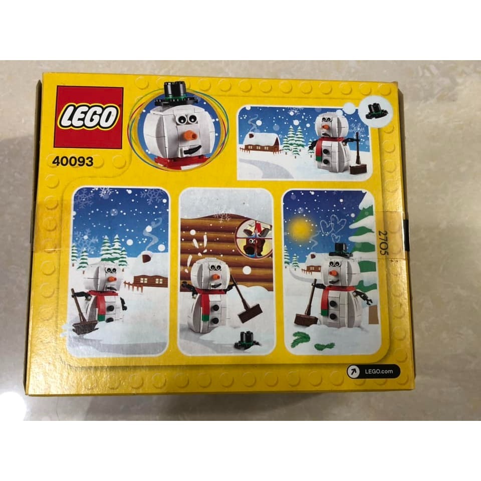 柚子樂高★ LEGO 樂高 40093 聖誕節 雪人 出清 特價  Snowman 節慶系列 聖誕節 小盒組-細節圖4