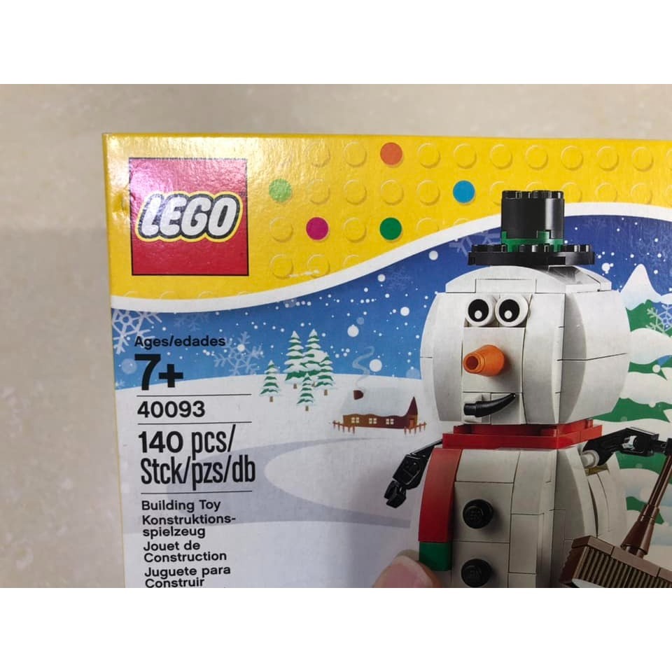 柚子樂高★ LEGO 樂高 40093 聖誕節 雪人 出清 特價  Snowman 節慶系列 聖誕節 小盒組-細節圖5