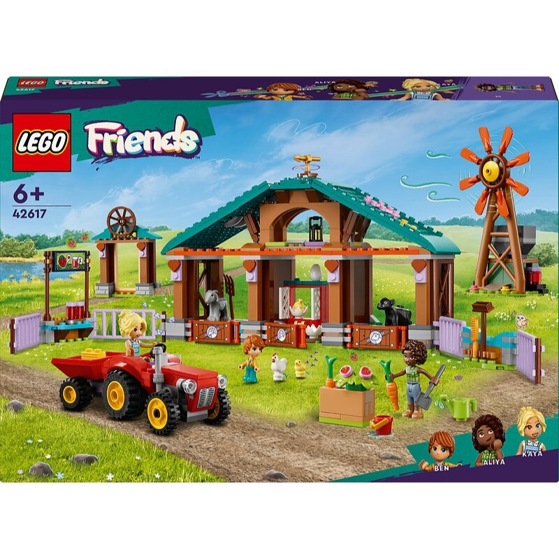 柚子樂高★ LEGO 樂高 42617 農場動物庇護所 山羊 牛 小雞 好朋友 Friends 盒損-細節圖2