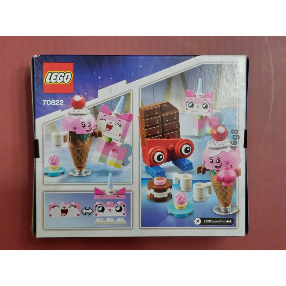 柚子樂高★ LEGO 70822 樂高玩電影 獨角貓的甜蜜朋友 巧克力 冰淇淋 甜筒 全新未拆-細節圖2