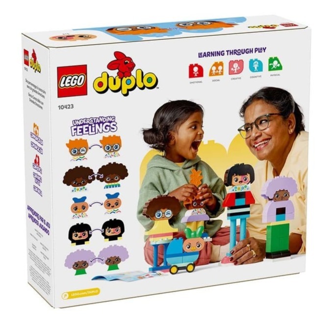 柚子樂高★ LEGO 10423 DUPLO 人偶情感百變組 全新未拆 幼兒得寶 樂高-細節圖2