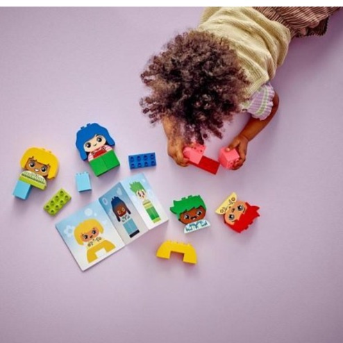 柚子樂高★ LEGO 得寶 10415 情緒表達小學堂 DUPLO 人偶情感百變組 幼兒得寶 另有10423-細節圖3