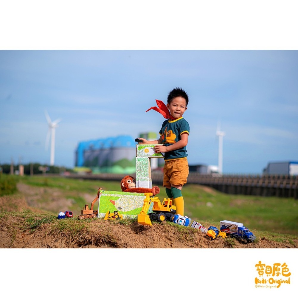 【寶貝原色】【親子服】~猩猩與大怪手 【桃園嚴選】-細節圖3