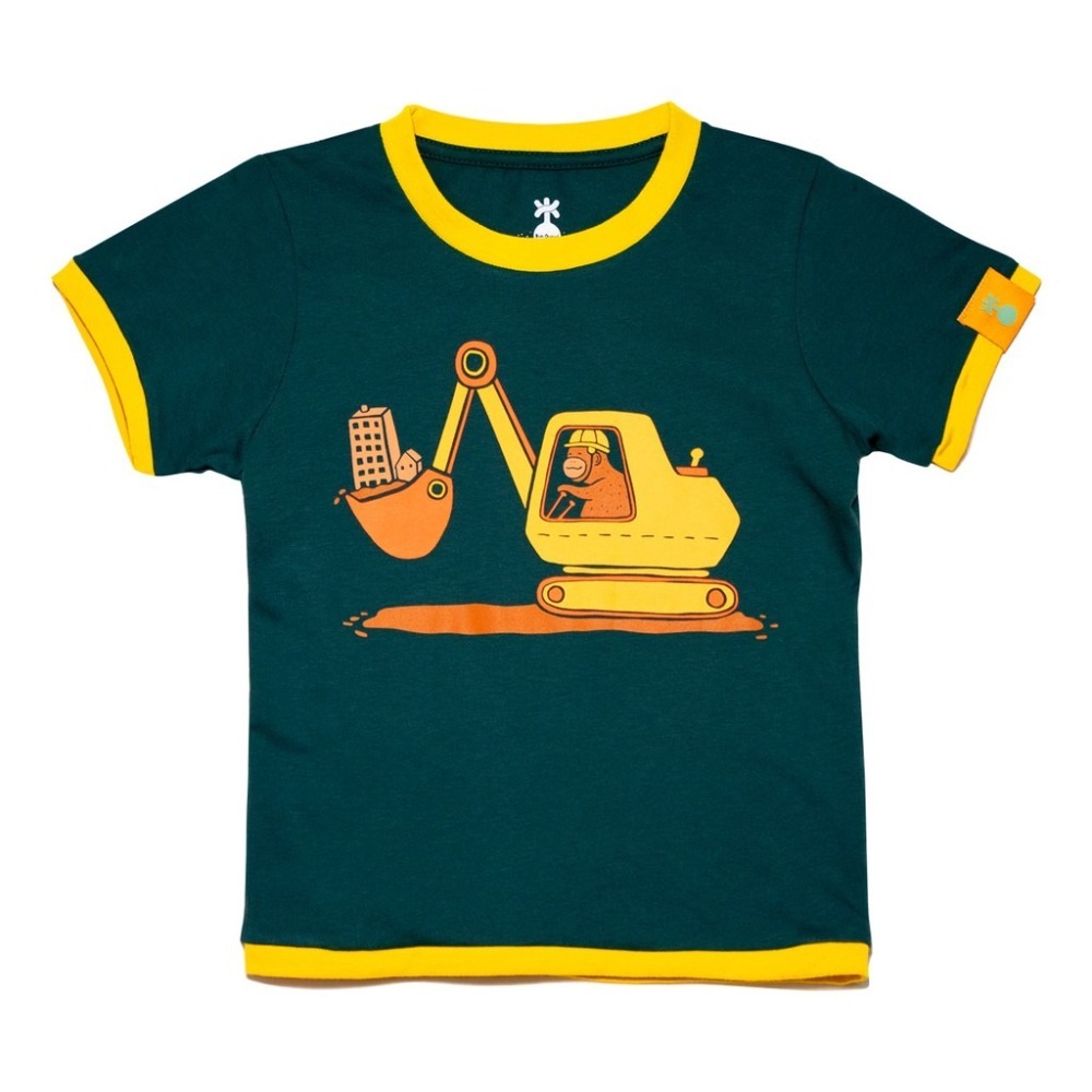 【寶貝原色】【親子服】~猩猩與大怪手 【桃園嚴選】-細節圖5