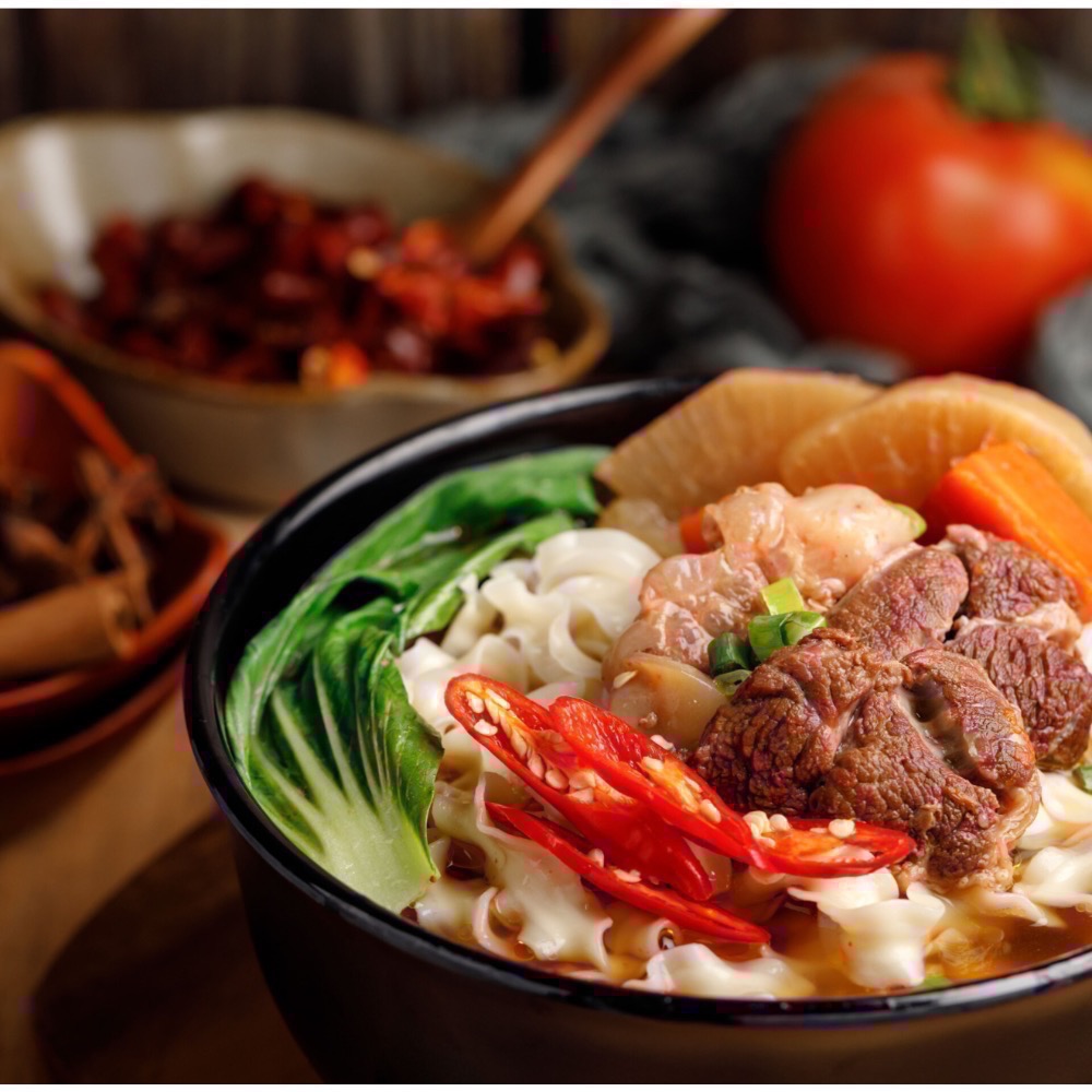 藍海饌美食-蕃茄、麻辣 （半筋半肉）/盒2入皆有附麵🍜-細節圖4