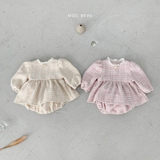 ✄ 現貨 ʙᴇɪɢᴇ-ᴍ𖥧ʟ ⑉ ᴘɪɴᴋ-ʟ •͈ᴗ•͈ 預購正韓🇰🇷 MOS BEBE- 氣質小香風套裝-細節圖2