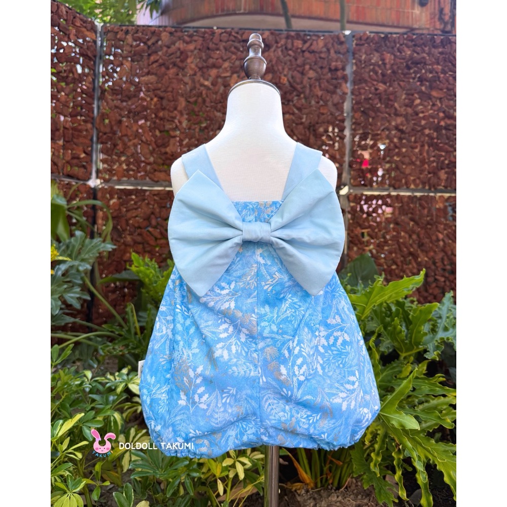 微光冬境（燙銀-水藍） 吊帶短褲-細節圖2