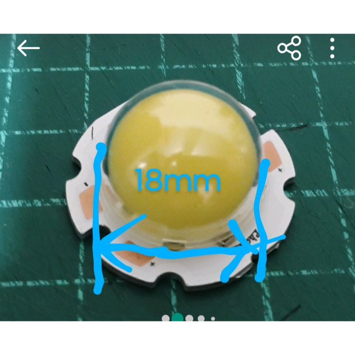 五顆一組 12V 1.5W 白光LED 5400K-6000K 亮度 450-500lm-細節圖2