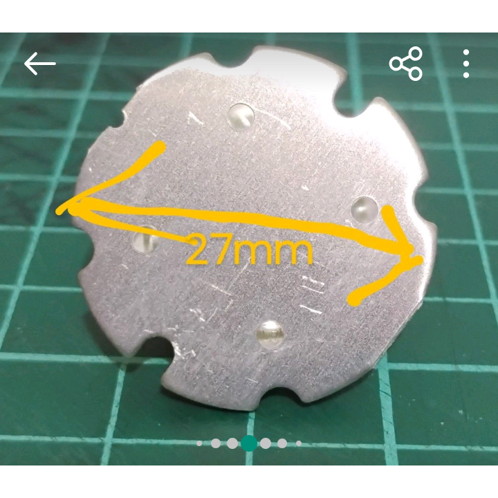 五顆一組 12V 1.5W 白光LED 5400K-6000K 亮度 450-500lm-細節圖3