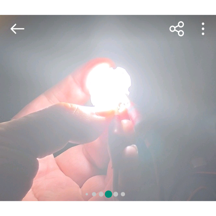 五顆一組 12V 1.5W 白光LED 5400K-6000K 亮度 450-500lm-細節圖6