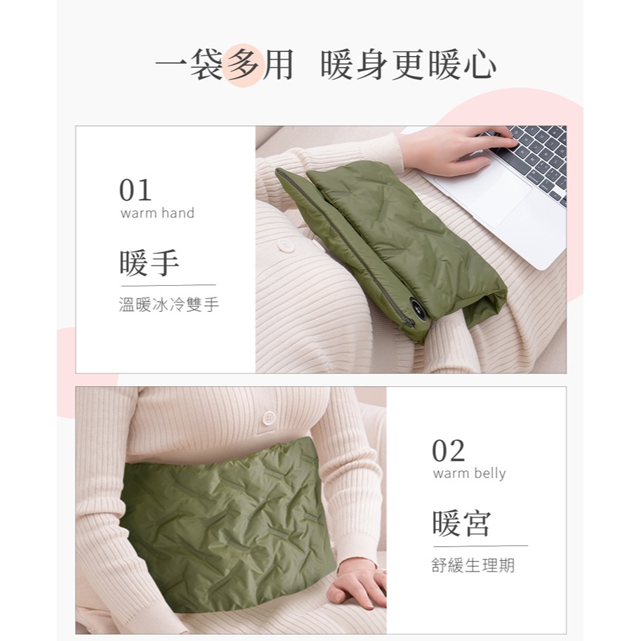 ☆YoYo 3C ☆USB三段溫控暖手袋(暖腰/暖宮/暖背/暖腳)附USB延長線 暖暖包-細節圖4