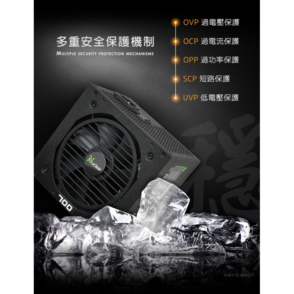 ☆YoYo 3C☆Nuclear FR.V2 半模組電源供應器-FR.V2 600W 電源供應器 半模組-細節圖6