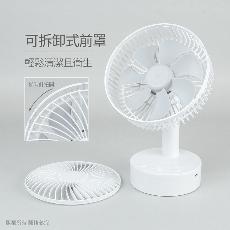 ☆YoYo 3C☆6吋 定時/自動擺頭 靜音大風量USB風扇 桌上型風扇 夏季必備-細節圖3