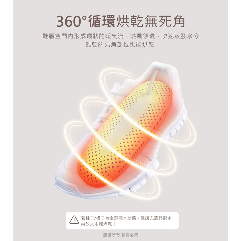 ☆YoYo 3C☆靜音恆溫 六段定時 暖襪/烘鞋機(線控開關) 烘鞋器 雨天神器-細節圖9