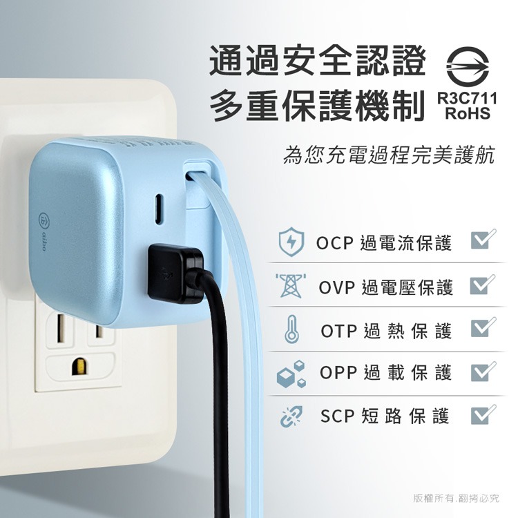 ☆YoYo 3C☆QC+PD+自帶Type-C伸縮線 Gan氮化鎵35W快充充電器 自帶線 充電器 伸縮 快充-細節圖5