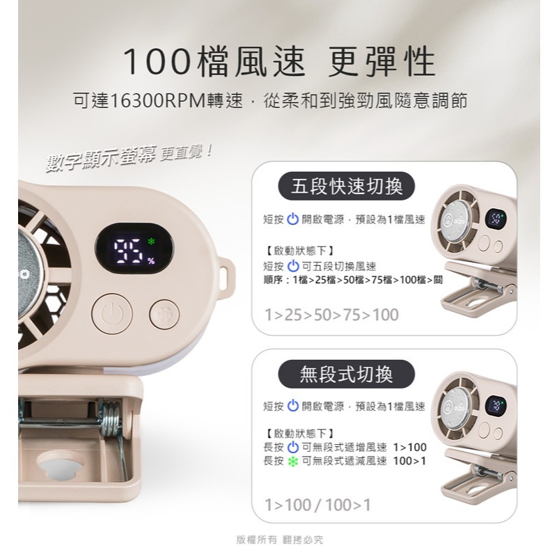 ☆YoYo 3C ☆製冷腰掛 100檔多功能頸掛風扇 可帶上飛機✈️國家認證 掛腰風扇 冰敷風扇 夾式風扇 掛脖風扇-細節圖7
