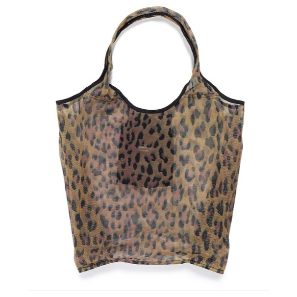 《 現貨 》 全新正品 23SS WACKO MARIA × SPEAK EASY Tote 托特包 豹紋 網眼-細節圖2