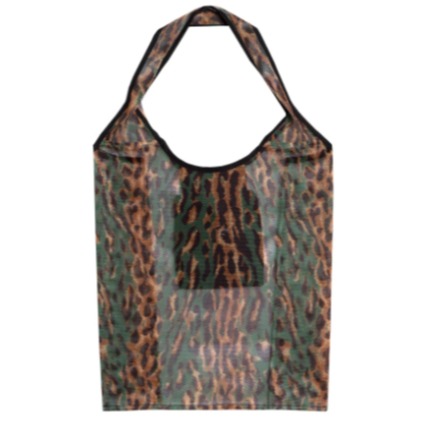 《 現貨 》 全新正品 23SS WACKO MARIA × SPEAK EASY Tote 托特包 豹紋 網眼-細節圖6