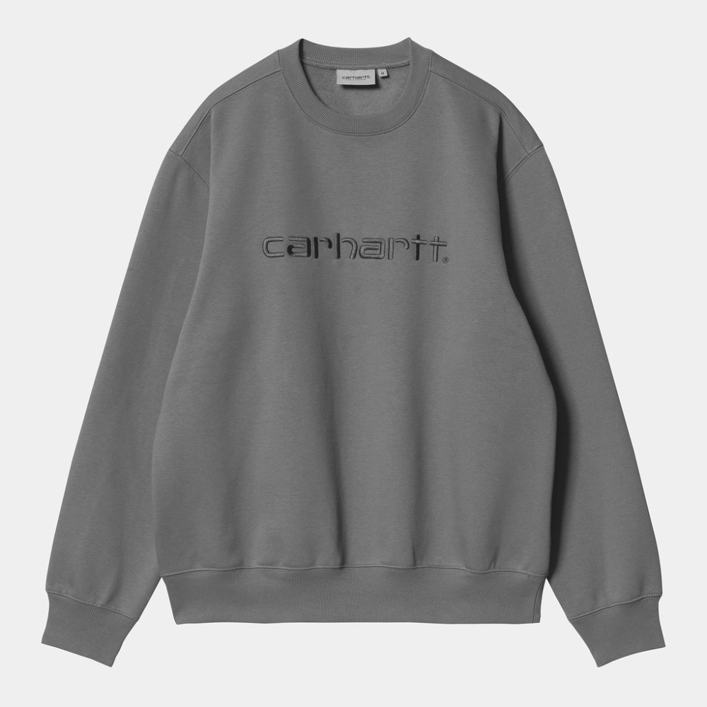 《 10/19 》台灣公司貨 23FW Carhartt WIP Sweatshirt 基本款 刺繡 大學T 衛衣-細節圖4
