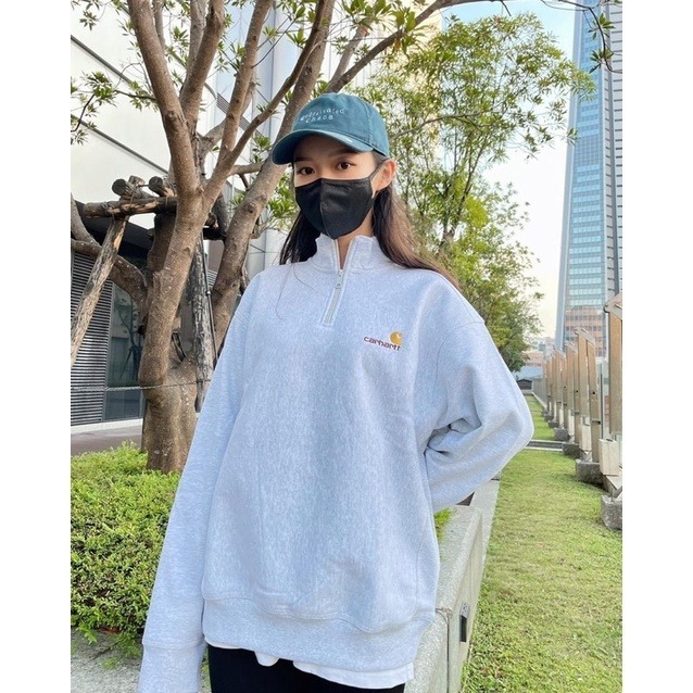 《1/25》台灣公司貨 25SS Carhartt WIP Half Zip American Sweat 高領 衛衣-細節圖6
