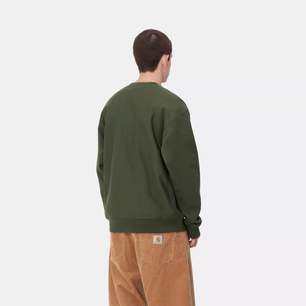 《 現貨 XL 》全新正品 24FW Carhartt WIP American Script Sweat 衛衣 大學T-細節圖4
