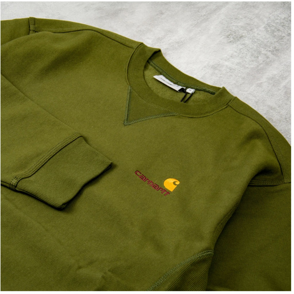 《 現貨 XL 》全新正品 24FW Carhartt WIP American Script Sweat 衛衣 大學T-細節圖5