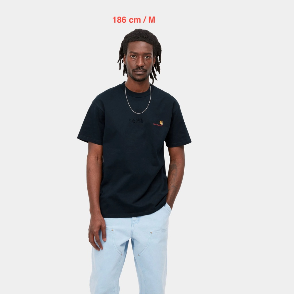 《7/8》台灣公司貨 23SS Carhartt WIP S/S American Script 有機棉 重磅 短袖-細節圖4