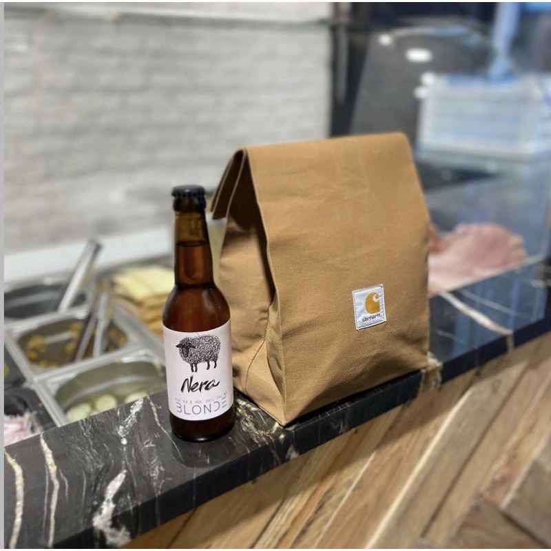 《現貨》台灣公司貨 24SS Carhartt WIP Lunch Bag 餐袋 有機棉 帆布 野餐 午餐 外帶 麥當勞-細節圖2
