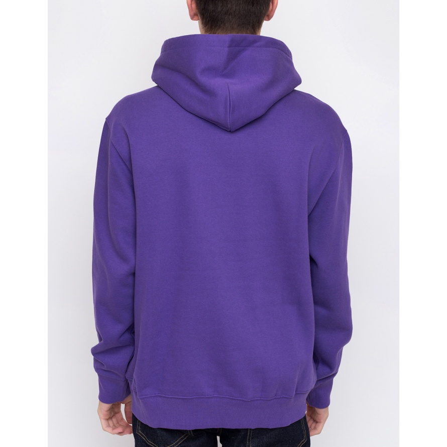 《 現貨 紫色 黑字 M 》 全新正品 18FW Carhartt WIP Hooded Sweat 帽踢 內刷毛 衛衣-細節圖3