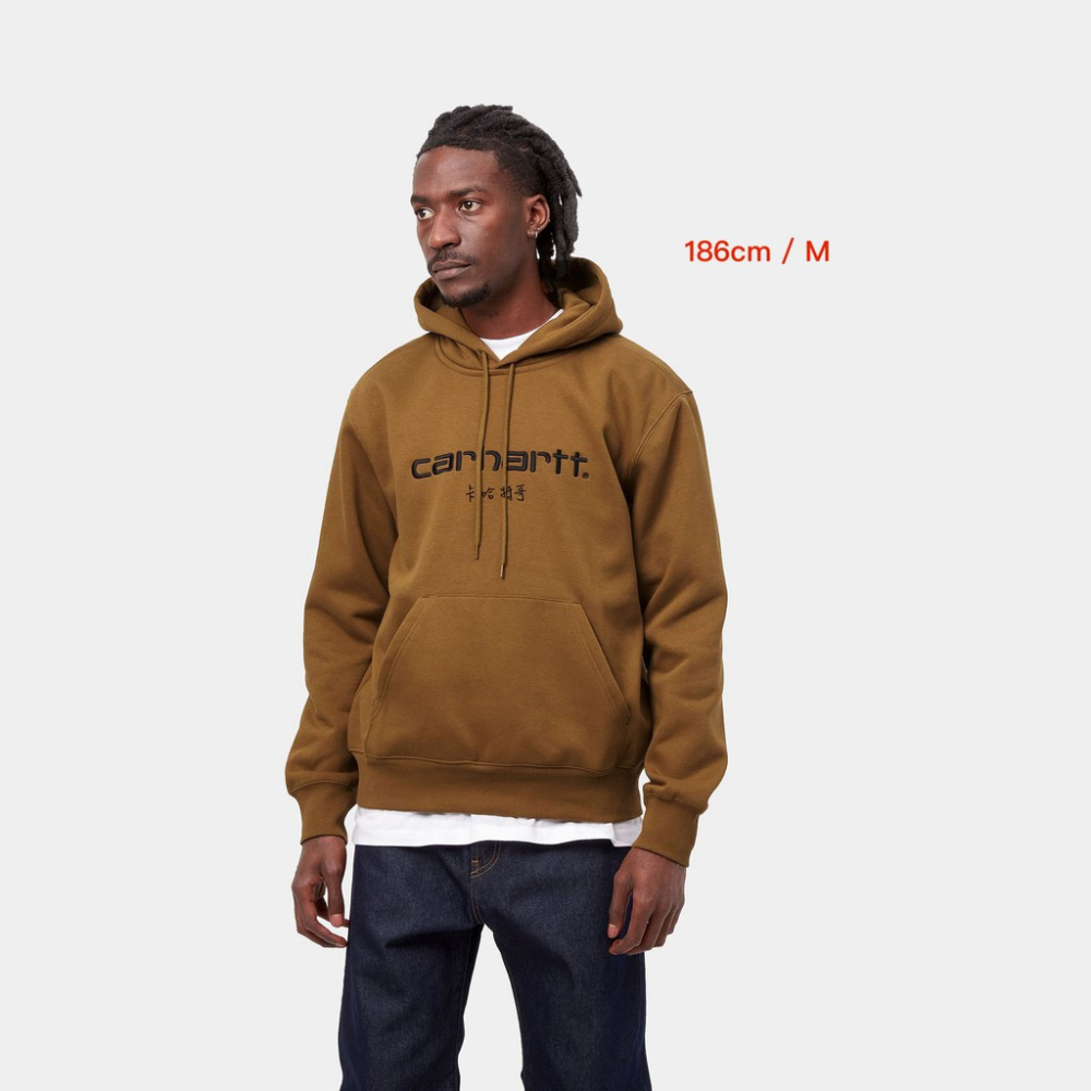 《 9/19 》台灣公司貨 24FW Carhartt WIP Hooded Sweat 刺繡 刷毛 大學 帽Ｔ-細節圖5