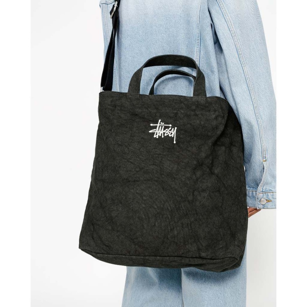《 現貨 》台灣公司貨 Stüssy CANVAS CROSSBODY BAG  帆布 側背包 水洗 郵差包-細節圖5