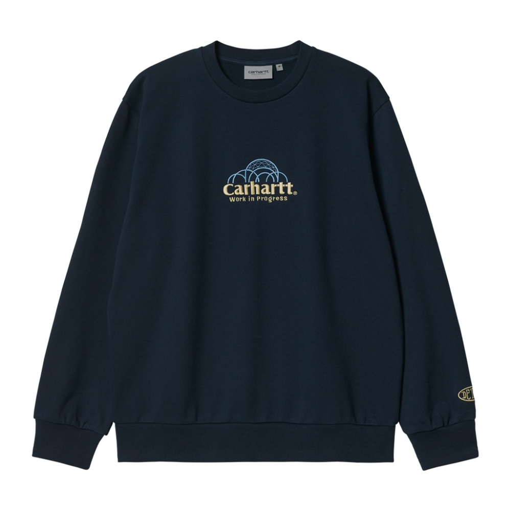 《 零碼S 》全新正品 22SS Carhartt WIP Geo Script Sweat 衛衣 幾何 大學踢 無刷毛-細節圖3
