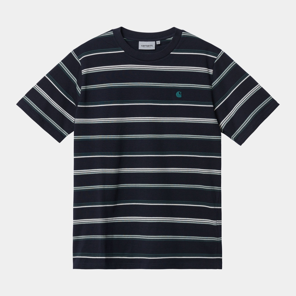 《 8/27 》全新正品 22FW Carhartt WIP S/S Vonn 滿版 條紋 短袖-細節圖4