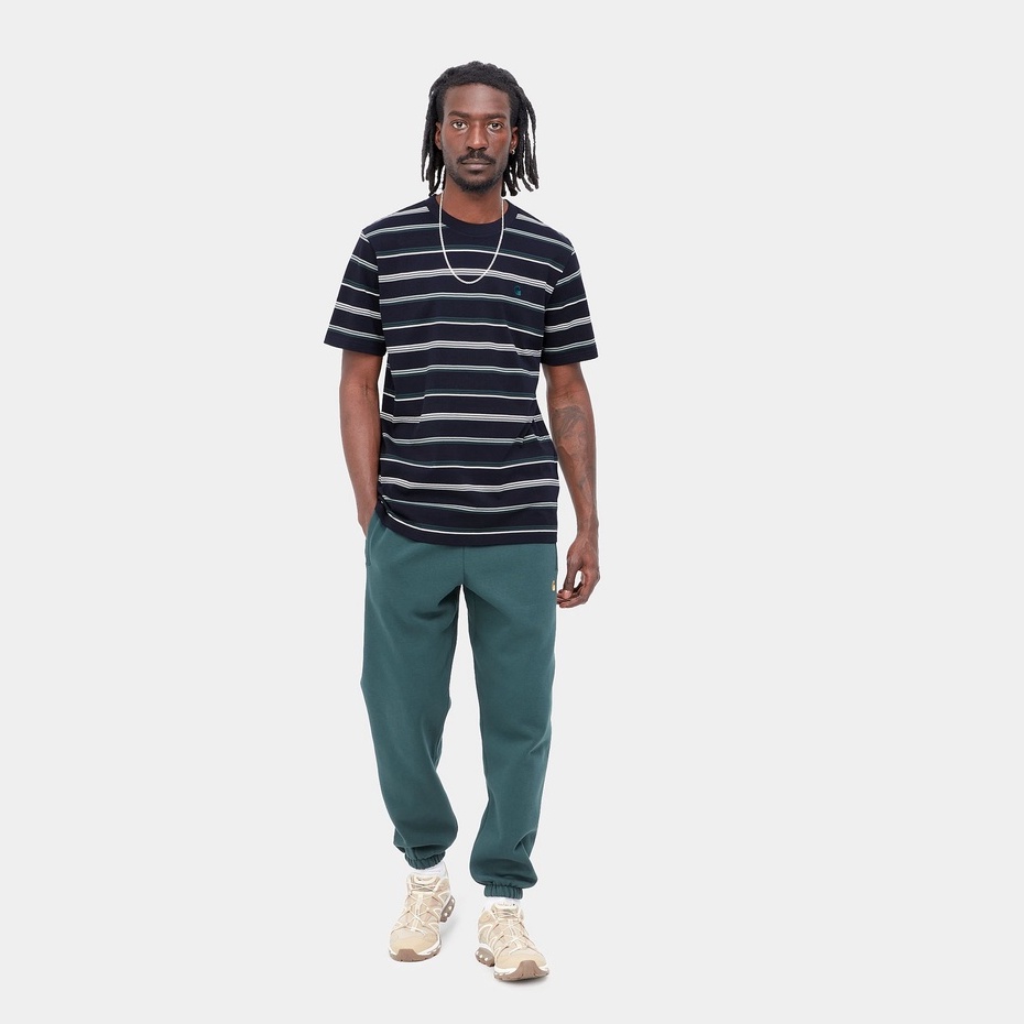 《 8/27 》全新正品 22FW Carhartt WIP S/S Vonn 滿版 條紋 短袖-細節圖6