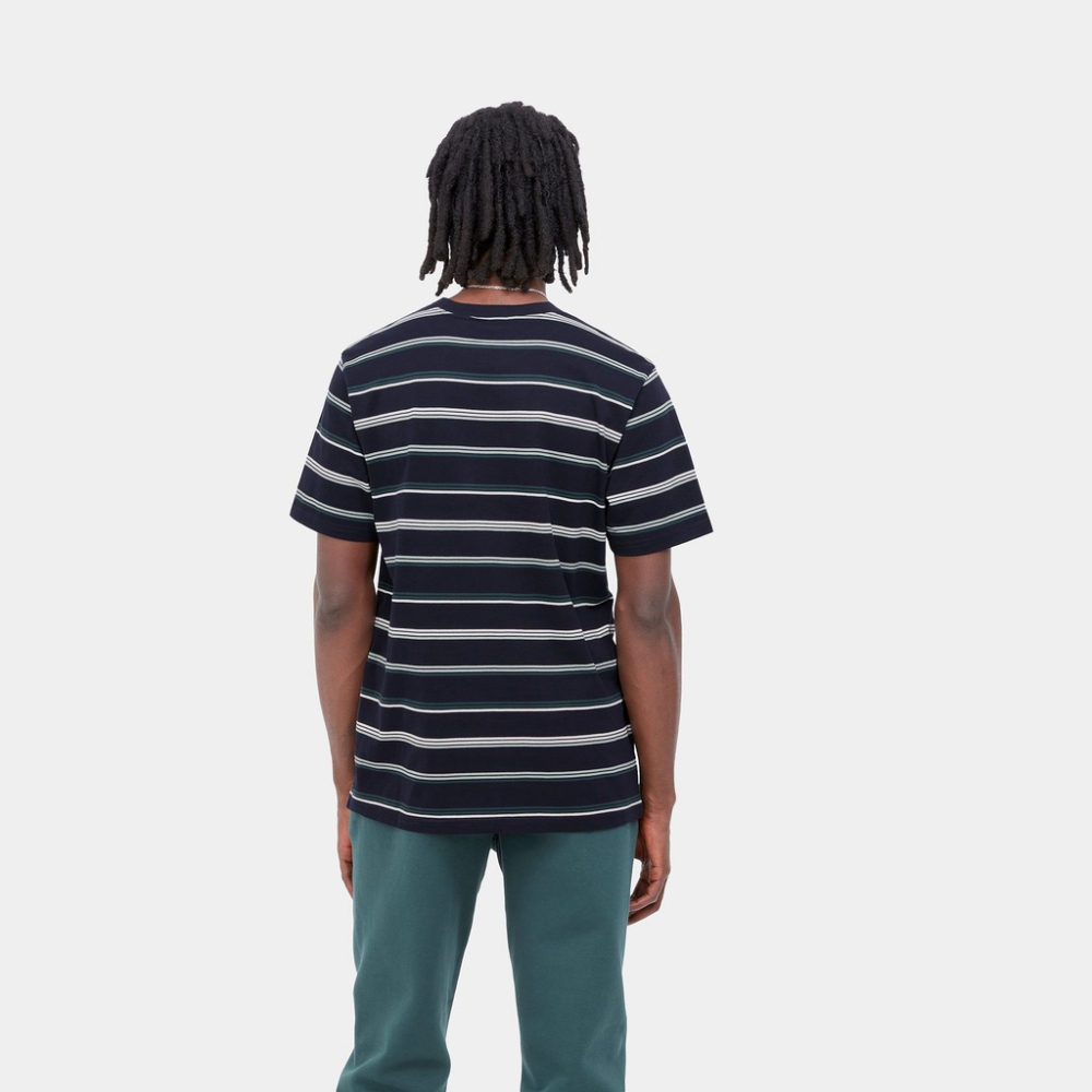 《 8/27 》全新正品 22FW Carhartt WIP S/S Vonn 滿版 條紋 短袖-細節圖7