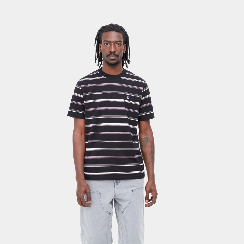 《 8/27 》全新正品 22FW Carhartt WIP S/S Vonn 滿版 條紋 短袖-細節圖8