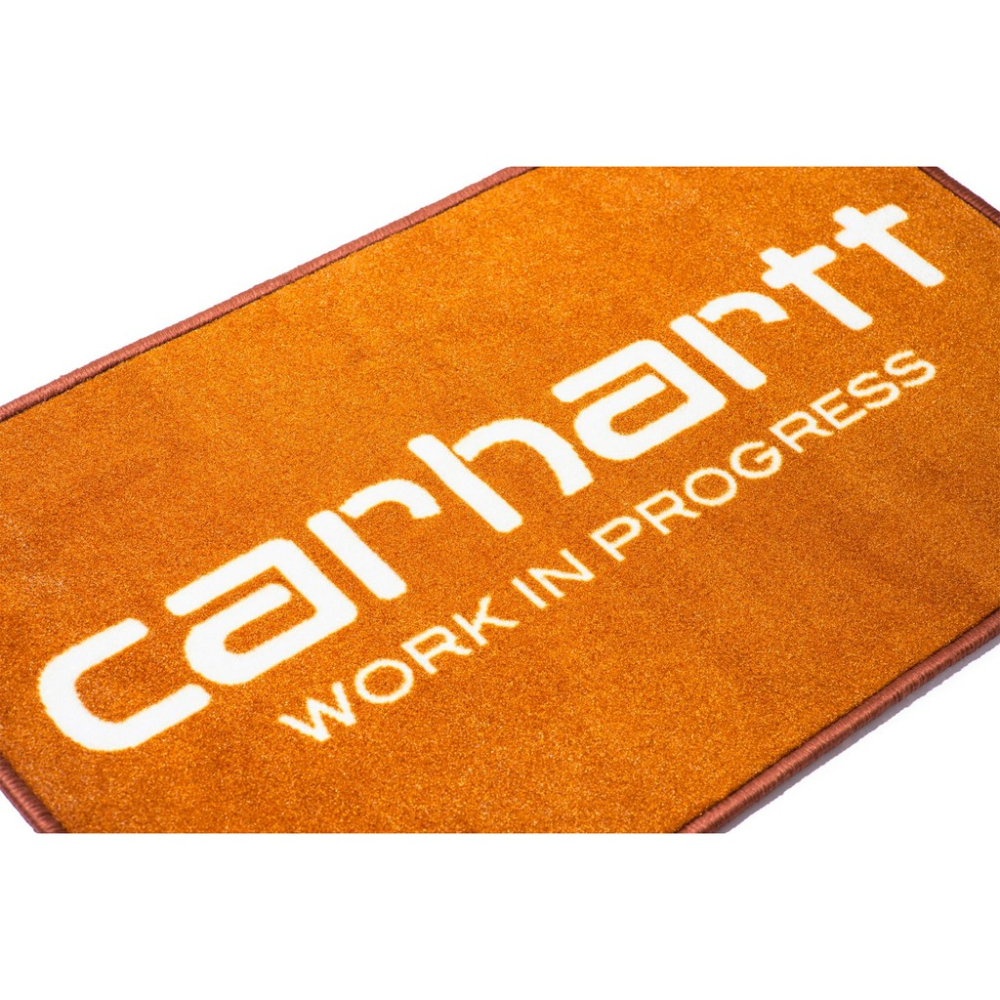 《 絕版老件 》台灣公司貨 17FW Carhartt WIP GWP Script Doormat 室內地毯 絕版老件-細節圖3