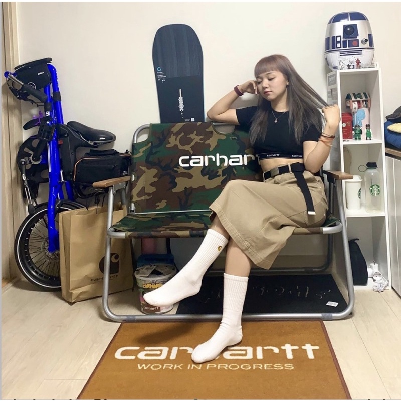 《 絕版老件 》台灣公司貨 17FW Carhartt WIP GWP Script Doormat 室內地毯 絕版老件-細節圖6